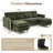 102" Modular U-Shaped Sectional Sofa with Storage Ottoman, Chenille Upholstered Couch with Deep Spring Cushions and Side Pockets for Living Room,Apartment-1513006344