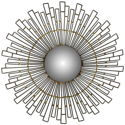 Wald Metal Flat Wall Mirror