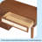 39" Retro Bohemian Style Wooden Makeup Vanity Set With Charging Plug&USB Port And Stool, Dressing Table With 3 Storage Drawers And 1 Rectangular Rattan Drawer-261184051