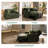 Pull Out Sofa Bed with Chaise Lounge-1887406868