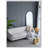 28x1x74" Celine Black Arch Body Mirror