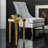 Modern History Aluminum Top End Table