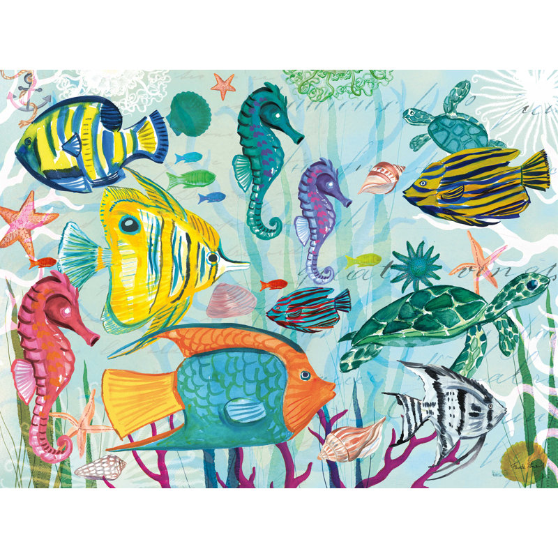 «Tropical Underwater V», reproduction sur toile, H 12 po x l 16 po