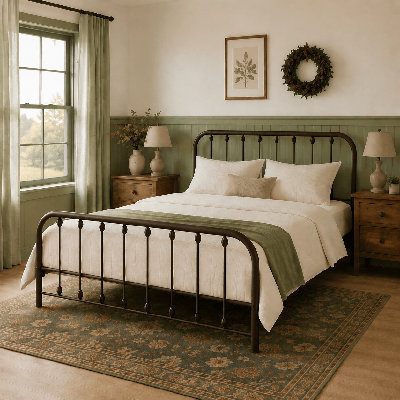 Keyesport Metal Platform Bed