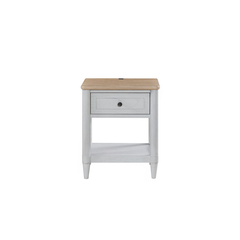 Petite table de chevet pour adolescent - ciment et sable