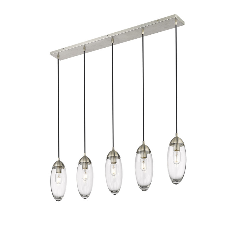 Criton 5 - Light Dimmable Chandelier, Brushed Nickel