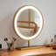 Coiffeuse avec miroir lumineux, 3 tiroirs