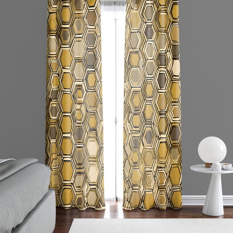 Semi Sheer Curtain Pair, 56" W x 78" L