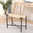 Jacob Paper Rope Bench with Metal Frame-1775775888