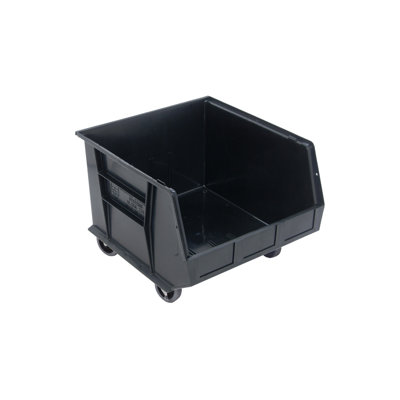  QUS275MOBBK Ultra Stack & Hang Mobile Heavy Duty Part Organizer Black Bins 18" L x 17" W x 14" H 3 Pack