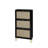 Freestanding 3 Door Shoe Rack, Entryway Storage Cabinet, 44Lb Load, Engineered , -, Gold Handle, Double Shelf, Metal Base With Slip Pads, Black Particle Board, Simple Assembly Procedure For Entryway,-127429498