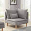 Chaise longue à accoudoirs carrés Poyner-768407875