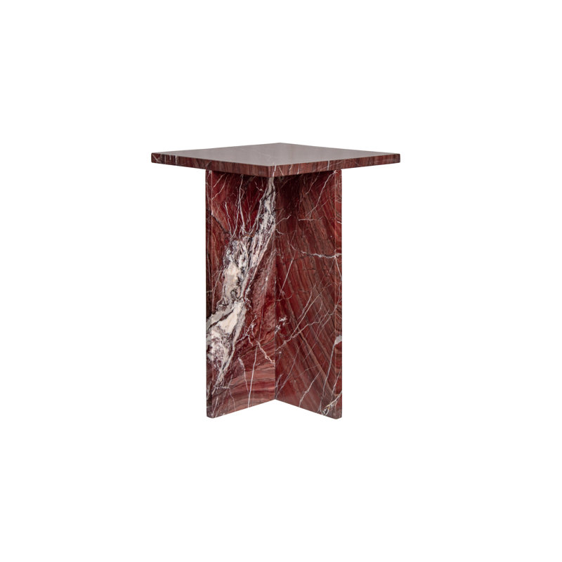 Blair Marble End Table, Red Marble