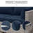 8-Piece Outdoor 4" Replacement Cushion Set Seat/Back Cushion(Set Of 3 Seats, 3 Backs, 2 Short Backs)-263363141