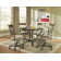 Jefferson 45" Round Table 5 Piece Swivel Dining Set