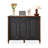 Black&Walnut Solid Wood Shoe Storage Bench