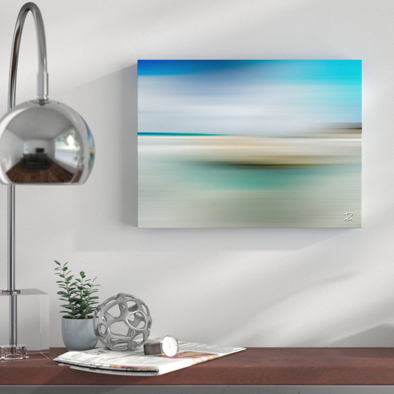 « Blur Stripes XIII », impression d’art graphique sur toile, H 12 po x l 16 po x P 1,5 po
