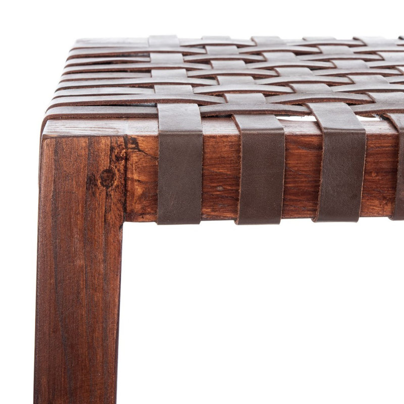 Ahkeem Upholstered Counter Stool, Dark Brown