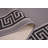 Custom Size Anti-Slip Machine Washable Low Profile Loop Pile Greek Key Border Gray Runner Rugs by Feet-706849416
