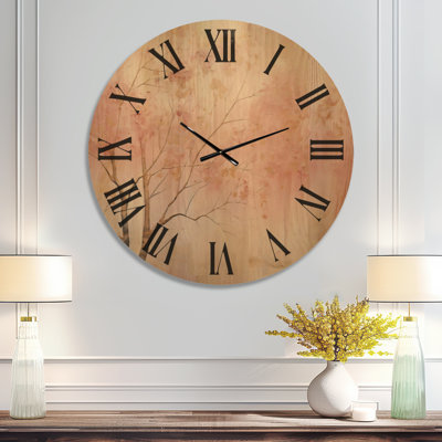 Grande horloge murale minimaliste Woodland