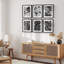 Art mural encadré, ensemble de décors de galerie, motifs de feuilles botaniques minimalistes en noir et blanc, décorations modernes pour salon, chambre à coucher, bureau-116539435-116539438