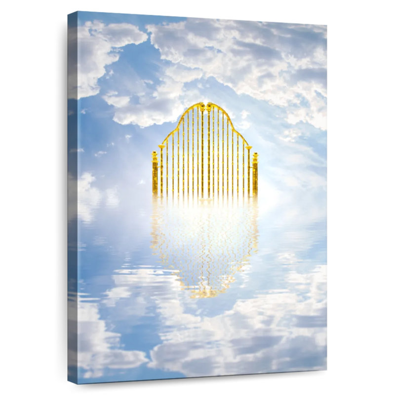 Adella Golden Gates Of Heaven, 51" H x 34" W