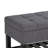 Saxon 43"W Linen Look Transitional Storage Ottoman Bench with Tufted Lift-Top and Open Bottom Shelf-546802049-572715352
