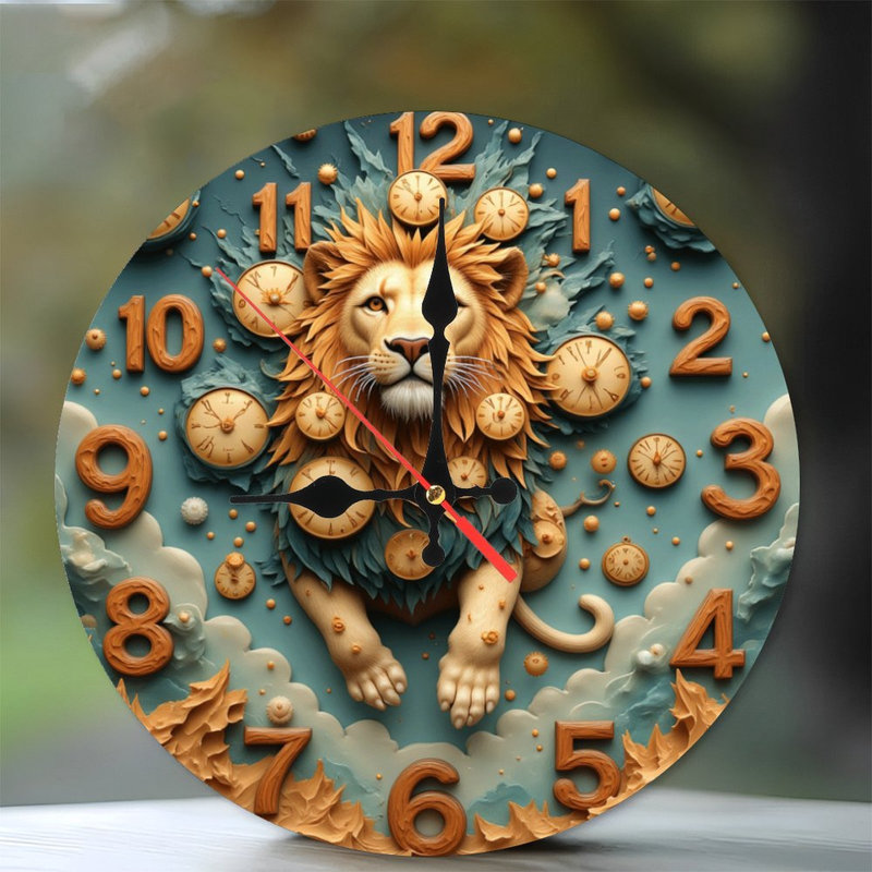 Horloge murale nuages