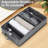 Silverware Storage Box, Flatware Storage, Utensil Storage With Removable Lid And Adjustable Dividers For Organizer Utensils, Cutlery, Flatware, Knives, Large Capacity Grey