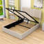 Lit plateforme, cadre de lit en bois avec système de rangement hydraulique-2129459159-2129459158