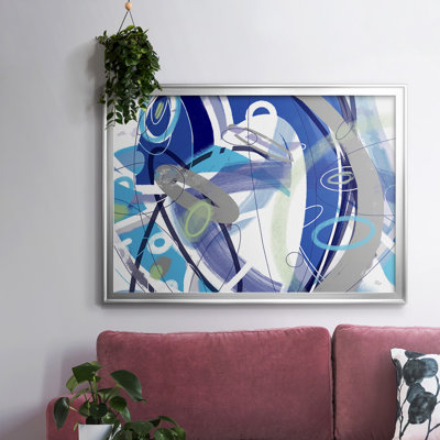 Blue Flow-Framed Gallery Wrapped Canvas_RID063
