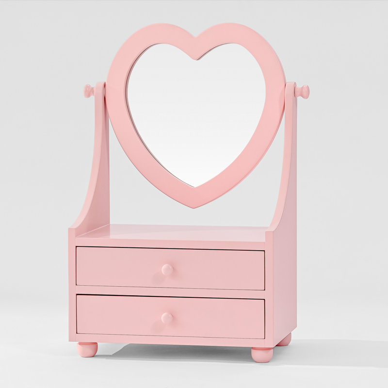 Boîte à bijoux en bois, Rose