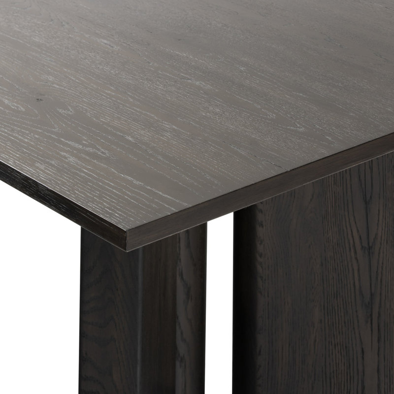 Huxley Dining Table 84"-Smoked Black, Smoked Black Veneer, 30" H x 84" D x 84" W