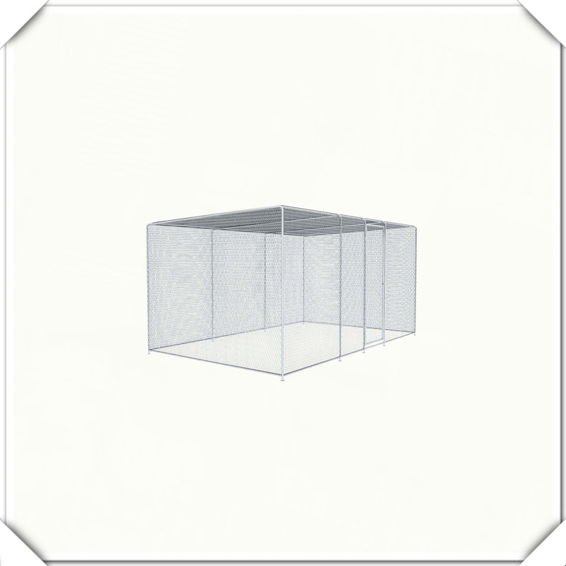 Cage à poules pour l'extérieur, H 78,7 po x l 157,4 po x P 58,4 po
