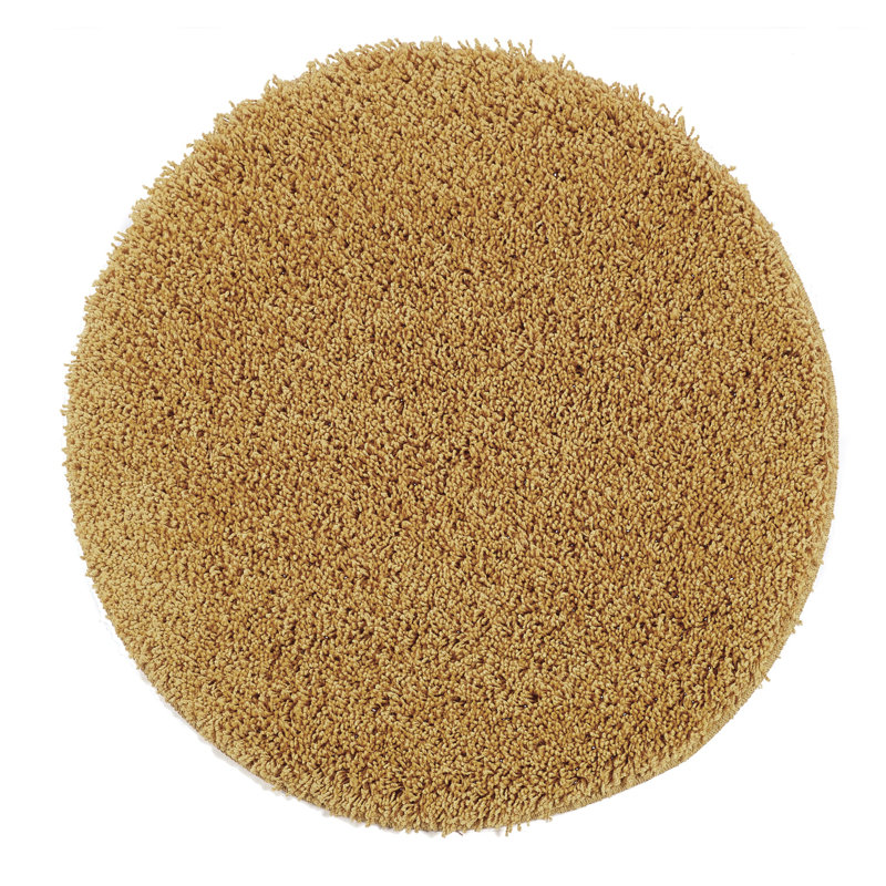 Solid Colour Machine Tufted Area Rug, Round 100 cm