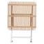 Table pliante multi-scène carrée, en polypropylène et en métal, toutes saisons, kaki, d'une hauteur de 27,01 po, table météo à finition lisse avec pieds en métal, convenant aux salons de la cour,