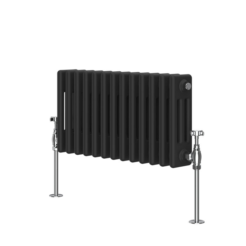 Peasely Horizontal Traditional Column Radiator, 30cm H x 60.7cm W x 10cm D