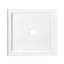 OVE l 36 po x P 32 po, base de douche, drain central, acrylique blanc, conception réversible