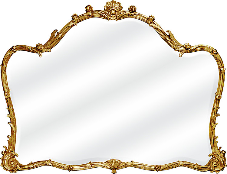 Pont Royale Flat Beveled Wall Mirror, 40" x 60" 