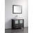 Ravenna 36" Freestanding Single Sink Bathroom Vanity with Engineered Marble Top and Matching Mirror-757000839-712313581