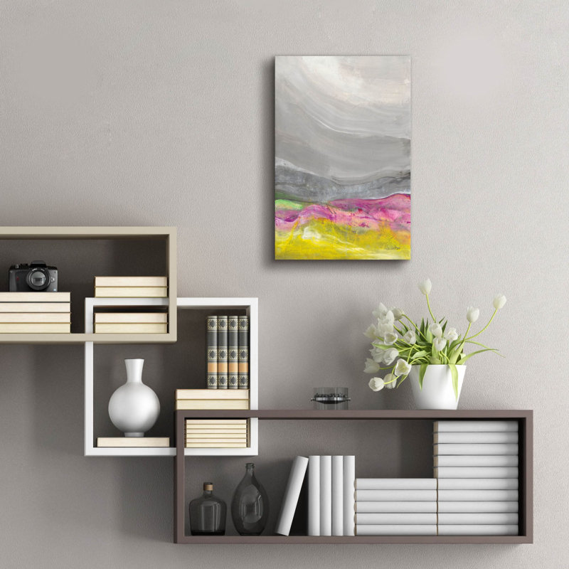 «Golden Valley 2» par Albena Hristova, art mural en verre acrylique, H 24 po x l 16 po x P 0,2 po