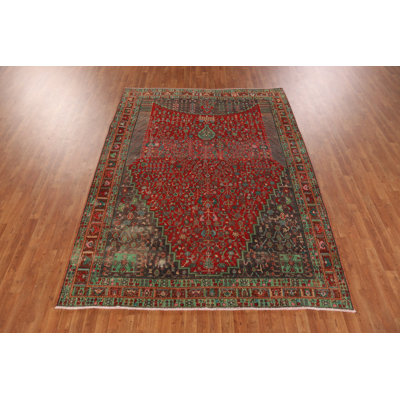 Tapis traditionnel en laine antique 7 x 9