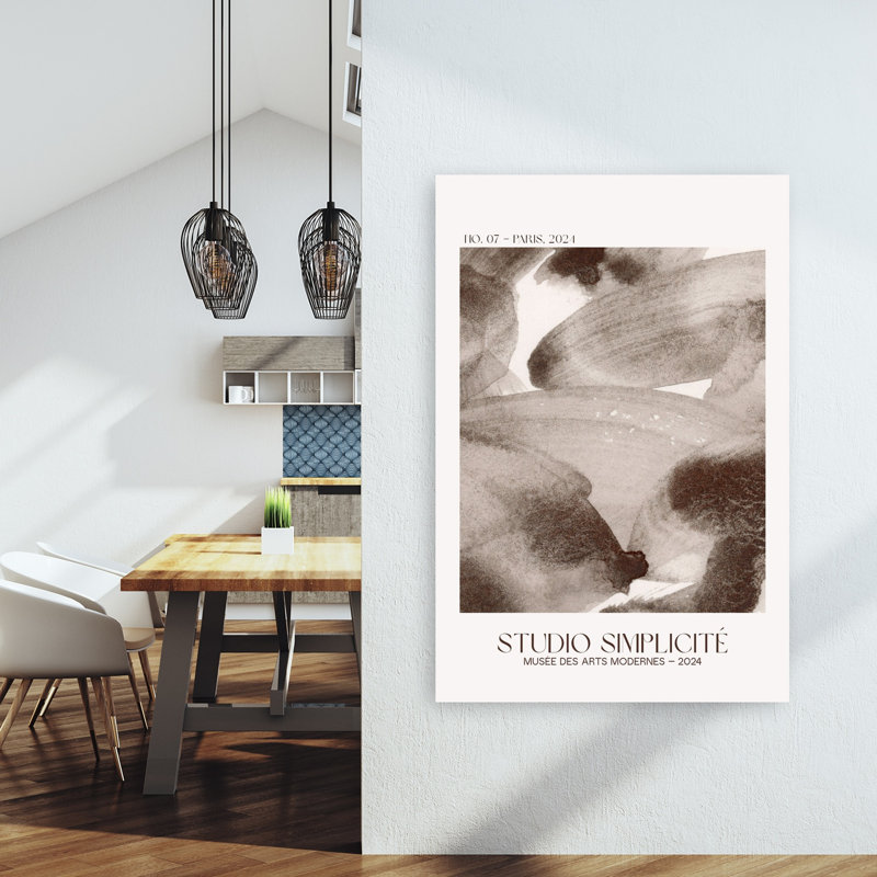 Muted Organic Forms Abstract Contemporary Delicate Wall Art Print 1 Piece Wrapped Canvas Wall Art, 152.4cm H x 101.6cm W