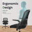 Chaise de bureau ergonomique en filet Azaryia-2070658111-2070658104