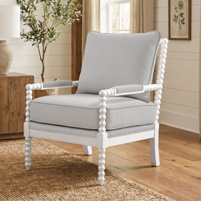 Fauteuil d'appoint en bois massif Millissa Farmhouse