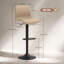 Joneer Swivel Upholstered Adjustable Height Counter Stool with Metal Frame-1140781554