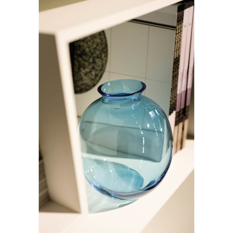 Barthelemy Glass Table Vase, 5.9" H x 4.75" W x 4.75" D, Clear