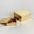 Sand-Cast Aluminum Lidded Storage Boxes in Gold, Set of 2