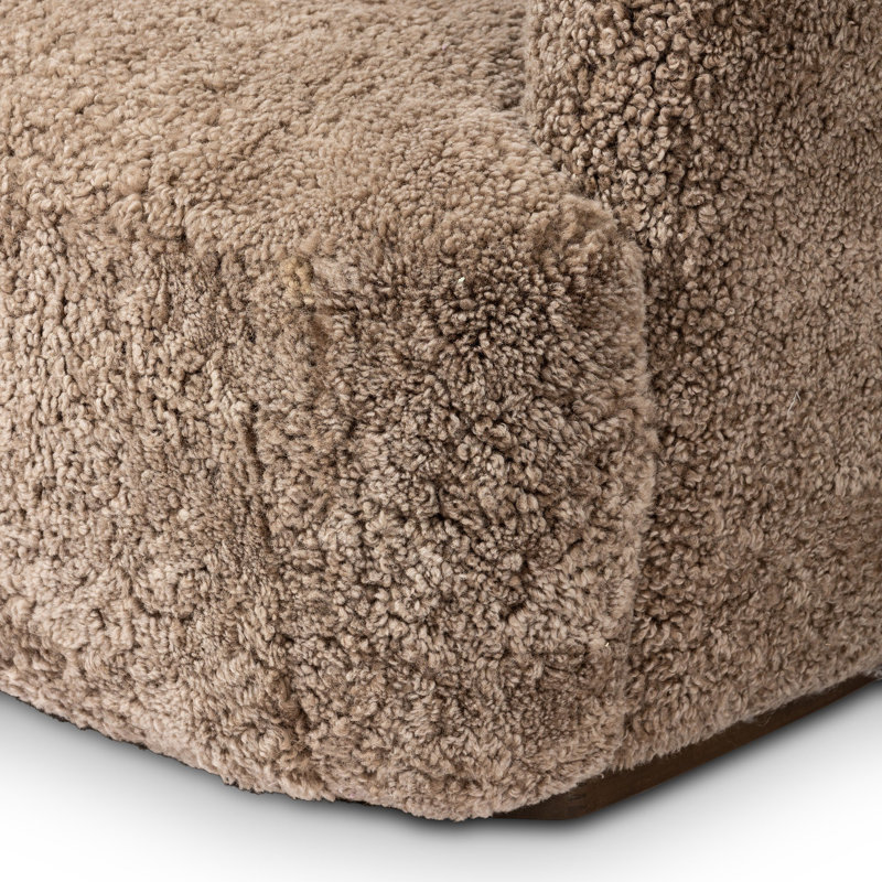 Julius Sofa - 60", Taupe Shearling
