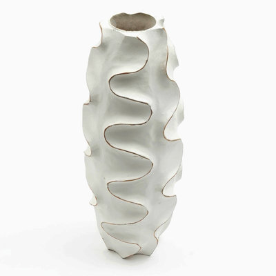 Vase décoratif en bois fabriqué à la main - pièce décorative durable et élégante